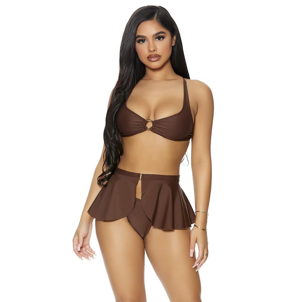 9173 Standard Bikini Set, Chocolate, S